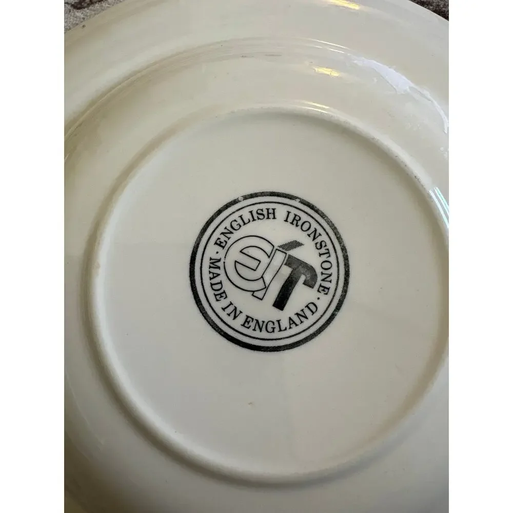 English Ironstone China EIT Blue Willow Cereal Soup Bowl England Made